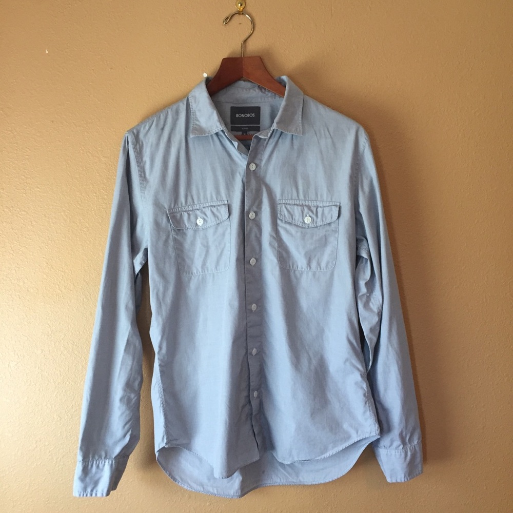 Bonobos Light Blue Casual Button Down Shirt